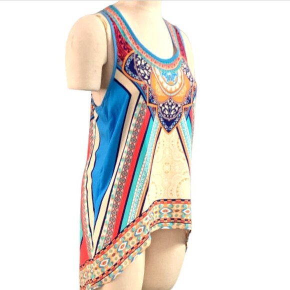 Flying Tomato Tank Top Asymmetric Hem Sz M #95J - Picture 3 of 7